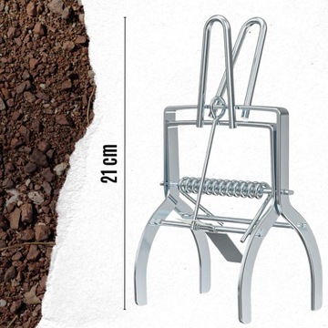 3x PUŁAPKA NA KRETY ŁAPKA SILNY KRETOŁAP NORNICE PROFESJONALNA SOLIDNA STAL