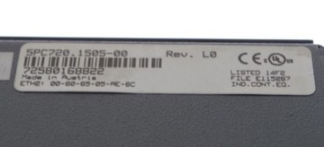 B&R 5PC720.1505-00 РЕД.L0 5P62:0A-01