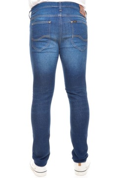 LEE spodnie SKINNY regular DARK BLUE jeans LUKE _ W30 L36