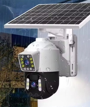 Внутренняя IP-камера, уличная 4K SOLAR CAMERA 2 LENSES