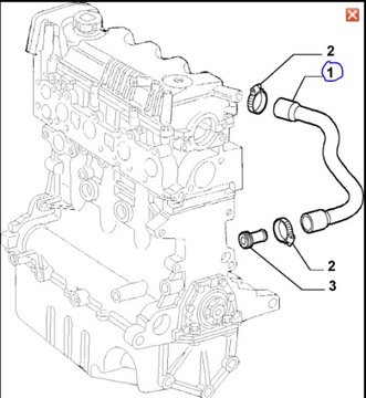 PŘÍVOD PCV WAZ KAPALINY CHLADÍCÍHO LANCIA ALFA ROMEO 46766908 ORIGINÁLNÍ