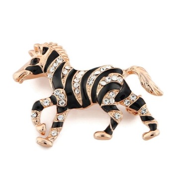 % BROSZKA KOŃ ZEBRA