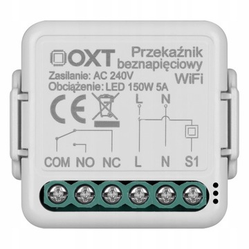 Moduł OXT mini przekaźnik beznapięciowy Wi-Fi TUYA