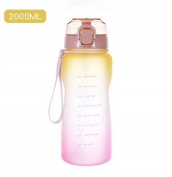 Мотивационная бутылка для воды Quifit 2л, 64 унции, 3,8 л, 128 унций