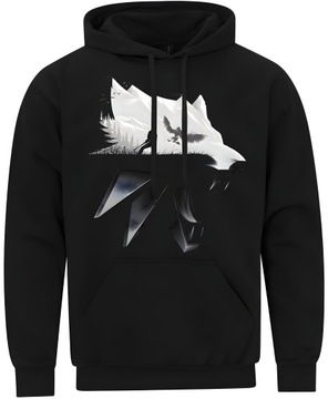BLUZA MĘSKA Z KAPTUREM WIEDŻMIN WITCHER PREZENT NADRUK L