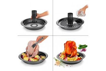 Жаровня для курицы на подставке, диаметр 33 см.