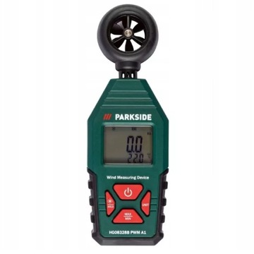 PARKSIDE Anemometr PWM A1 + baterie alkaliczne pomiar prędkości powietrza