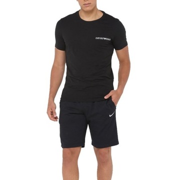 Emporio Armani t-shirt koszulka męska czarna 2-pack L