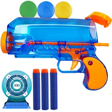 PISTOLET ZABAWKA NA KULKI PLASTIKOWE STRZAŁKI 2w1