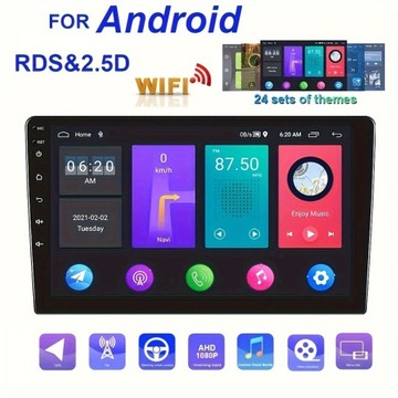 2 32G 9-дюймовый 2Din Android 11 автомобильный радиоприемник с GPS 2.5D HD емкостный