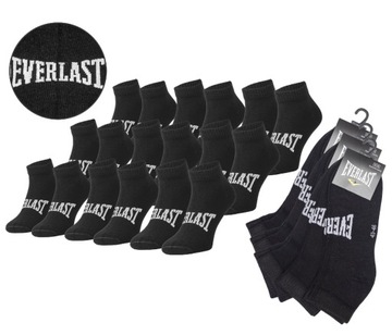 Носки EVERLAST до четверти лодыжки 9PAK, размер 43/46, черные