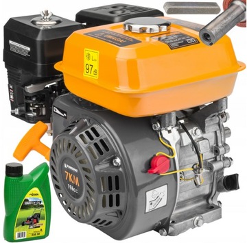 SILNIK SPALINOWY GX160 OHV 7KM WAŁEK 19MM + OLEJ