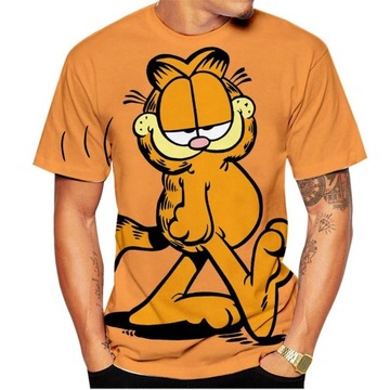 Summer Unisex Cute Garfield 3D Printed T Shirt Men