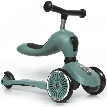 КОМПЛЕКТ СКУТЕРА Scoot And Ride Forest 2 в 1 + ШЛЕМ со светодиодами от S до M 2-5L