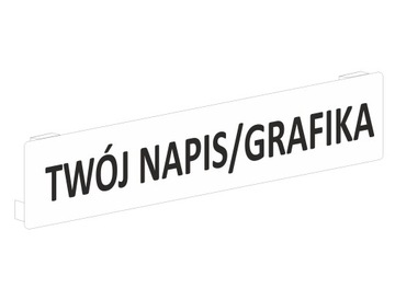 Tablica nakładka na rejestracje z napisem, PCV