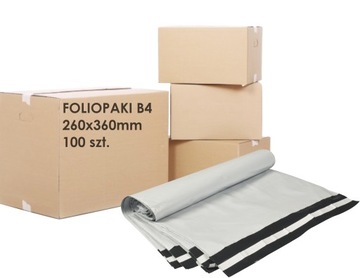 FOLIOPAKI FOLIOPAK KURIERSKIE B4 260x360mm 100szt
