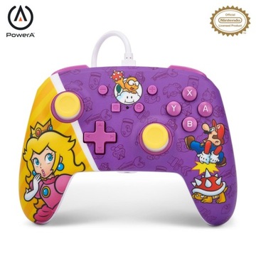 POWERA ENHANCED WIRED CONTROLLER - NINTENDO SWITCH - PRINCESS PEACH BATTLE