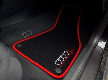 ВЕЛУРОВЫЕ КОВРИКИ AUDI A4 B7 (2004 - 2007) + ВЫШИВКА