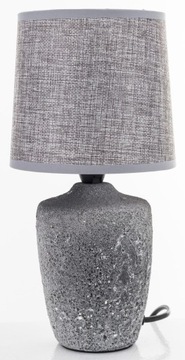 Серая керамическая настольная лампа В: 32 см