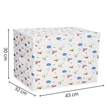 КОНТЕЙНЕР ДЛЯ ИГРУШЕК КОРОБКА-ОРГАНИЗАТОР С КРЫШКОЙ, БОЛЬШАЯ ДЛЯ ДЕТЕЙ, КОРОБКА