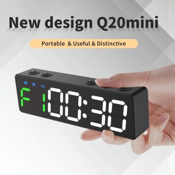 Часы для спортзала, светодиодный интервальный таймер, обратный отсчет/вверх, настенные часы, секундомер, тренировки