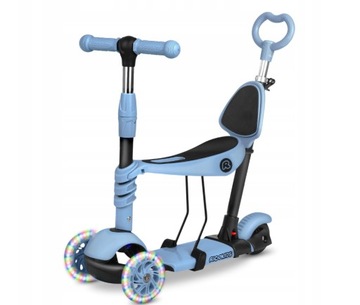 ТРЕХКОЛЕСНЫЙ ДЕТСКИЙ САМОКАТ, СБАЛАНСИРОВАННЫЙ СВЕТОДИОДНЫЙ САМОКАТ 3-в-1 СО СВЕТЯЩИМИСЯ КОЛЕСАМИ