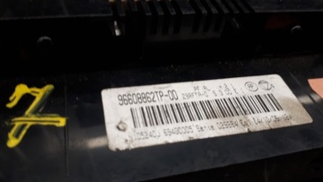 96608862TP PANEL KLIMATIZACE PEUGEOT 607