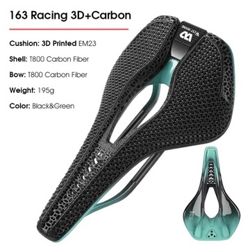 Jazda na rowerze zachodnim z nadrukiem 3D siodełko do roweru ultra lekki r