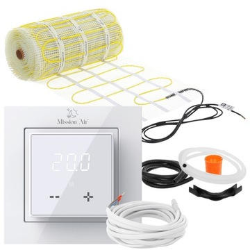 ZESTAW MATA GRZEWCZA grzejna Mission Air pod płytki MA-160W/m² 5m² LCD