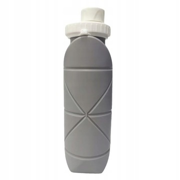 600ml Silikonowa składana podróżna butelka na wodę