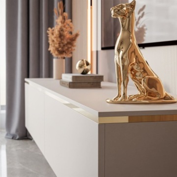 AURORA подвесная тумба под телевизор из кашемира