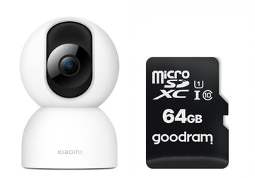 Kamera Xiaomi IP C400 Smart 360° Ultra HD 4MP WIFI + Karta 64GB SDXC