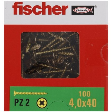 Wkręty fischer 4,0x40 PZ2 100szt.