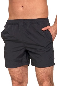 SPODENKI SZORTY MĘSKIE KĄPIELOWE GŁADKIE KĄPIELÓWKI MODNE CZARNE MORAJ XXL