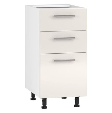 Szafka do Kuchni 40 cm z Szufladami VENTO Beżowa