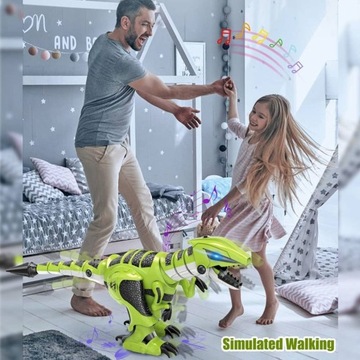 ДИНОЗАВР КИБЕР НА ДИСТАНЦИОННОМ ЯЙЦЕ ЗЕЛЕНОЕ ДЫХАНИЕ Для программирования и кодирования