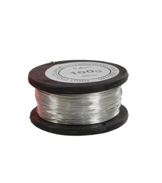 Drut do ramek pszczelarski 0,4mm 100 g OCYNKOWANY