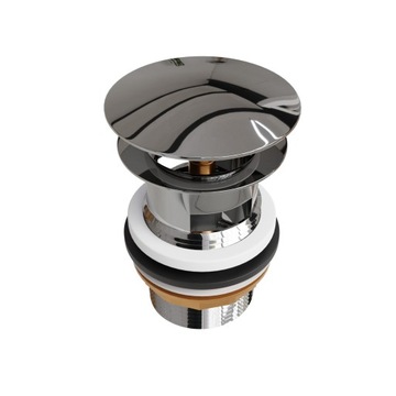 Полусифон, умывальник подвесной, белый, клик-клак, большой