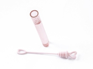 МЫЛЬНЫЕ ПУЗЫРИ С РОЗОВЫМИ СЕРДЕЧКАМИ 48 ШТ СВАДЬБА