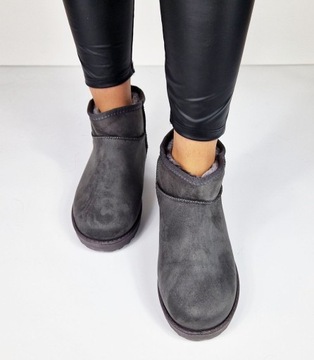 СЕРЫЕ ЭСКИМОССКИЕ СНЕЖНЫЕ БОТИНКИ EMU MUKLUKI ANKLES 38