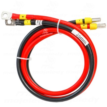 300cm kabel LGY 25 M8 do akumulatorów i inwertera
