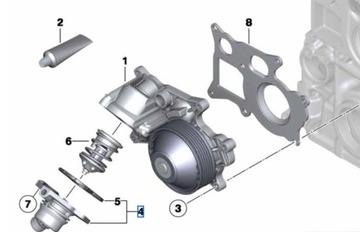 POUZDRO TERMOSTATU BMW OE N47 N57 11518516203