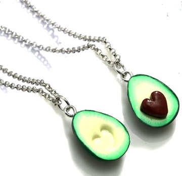 ОЖЕРЕЛЬЕ «ДРУЖБА» лучшие друзья ФРУКТЫ АВОКАДО 2 шт.