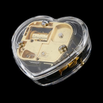 Akrylowe Bowknot Clockwork Music Box Melody