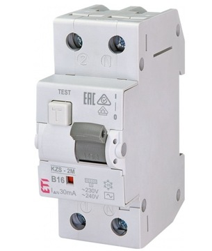 Wyłącznik różnicowoprądowy KZS-2M AC B16/0.03 ETI