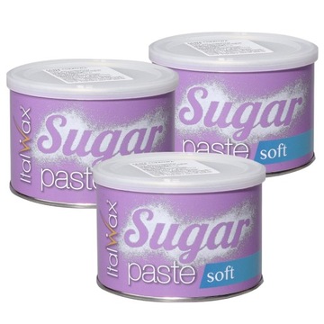 ZESTAW PASTA CUKROWA SUGAR PASTE SOFT ITALWAX 2+1 gratis KRÓTKA DATA 09/24