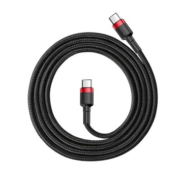 Кабель Baseus Cafule PD2.0 USB-C 60 Вт 1 м Черный