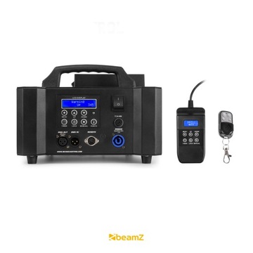 Вертикальная дымовая машина, дымовая машина мощностью 1800 Вт со светодиодной подсветкой и двумя пультами дистанционного управления DMX.