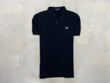 Fred Perry Polo Męskie Granat Logo Klasyk Unikat IDEAŁ M