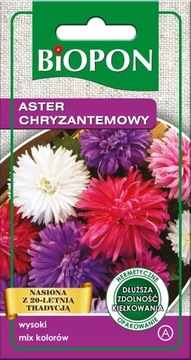 BIOPON nasiona Aster Chryzantemowy wysoki mix kolorów 1 g